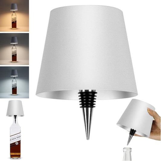 Lámpara LED Recargable para Botellas con Tapón Universal (10 cm)