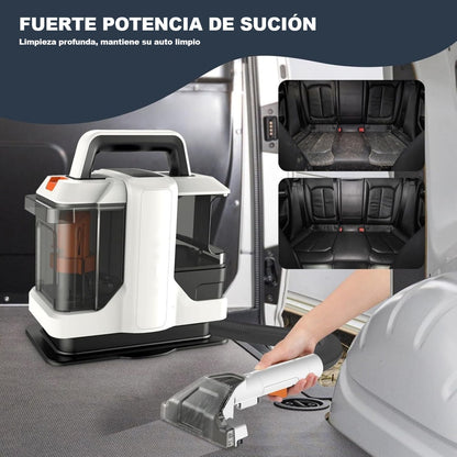 Máquina de Limpieza en Seco y Húmedo 750W con Succión Fuerte para Muebles