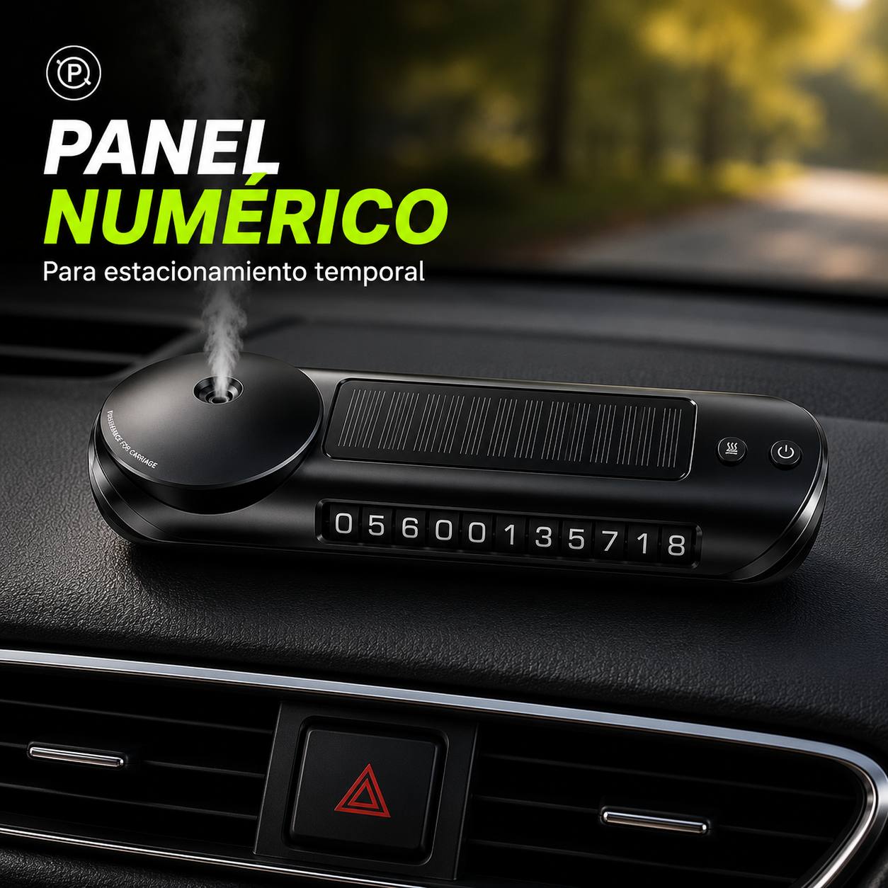 Difusor Solar con Luz Rítmica RGB y Sensor de Vibración