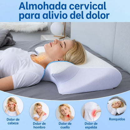 Almohada Ortopédica de Mariposa en Espuma de Memoria (Memory Foam)