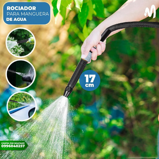 Boquilla rociador para manguera de agua 17cm ajustable