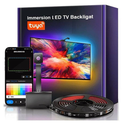 Cinta RGB Inmersion LED TV Backlight con Cámara con Alexa y Google