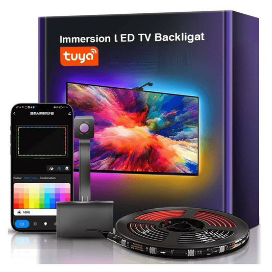 Cinta RGB Inmersion LED TV Backlight con Cámara con Alexa y Google