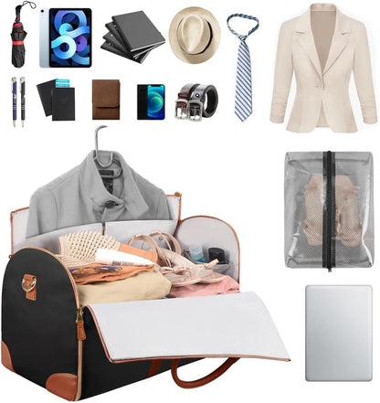 Bolsa Plegable De Lona 2 en 1 Para Viaje de Gran Capacidad