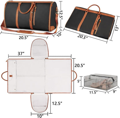 Bolsa Plegable De Lona 2 en 1 Para Viaje de Gran Capacidad