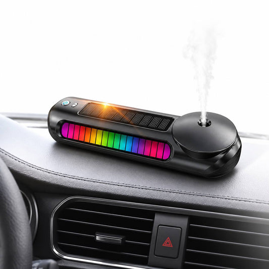 Difusor Solar con Luz Rítmica RGB y Sensor de Vibración