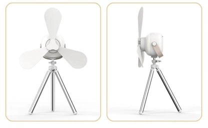 Ventilador Portátil Recargable Con Lámpara + Trípode y Control Remoto