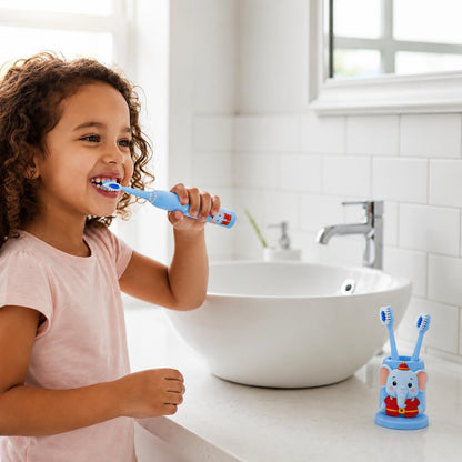 Cepillo de Dientes Eléctrico para Niños Recargable, Tecnología 5D e Impermeable IPX7