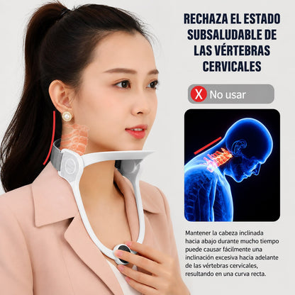 Soporte Corrector de Postura de Cuello Ajustable Alivio del Dolor Cervical