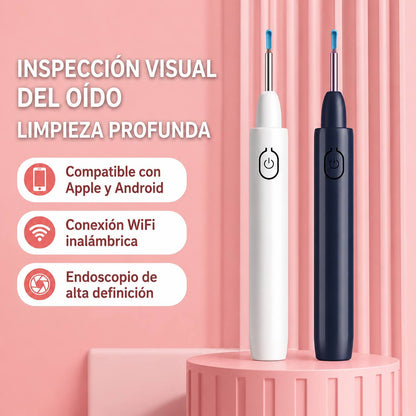 Limpiador de Oidos Removedor de Cera con Mini Cámara Wi-Fi