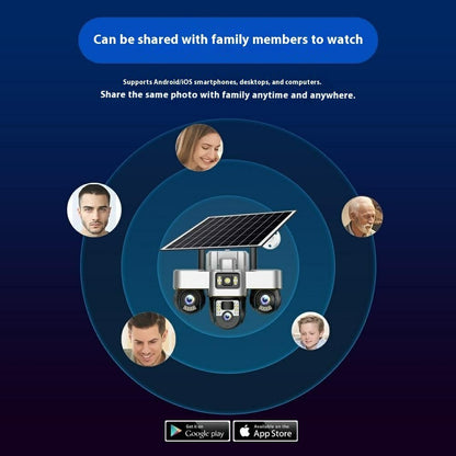 Cámara VTS30 Robótica 3 Lentes, Solar, Sirena y Alarma