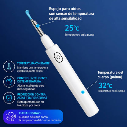 Limpiador de Oidos Removedor de Cera con Mini Cámara Wi-Fi
