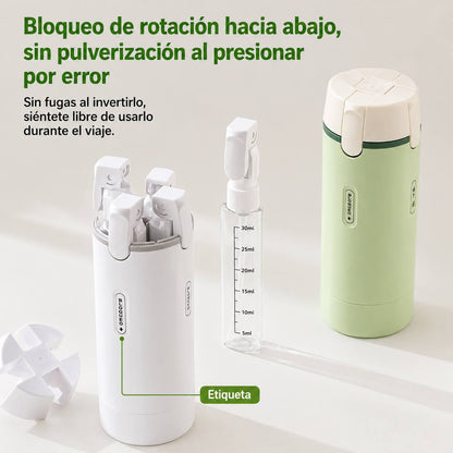 Dispensador de Viaje 4 en 1 Botella Organizadora 30ml