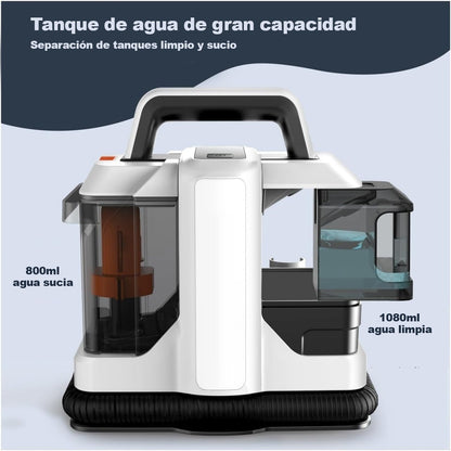 Máquina de Limpieza en Seco y Húmedo 750W con Succión Fuerte para Muebles