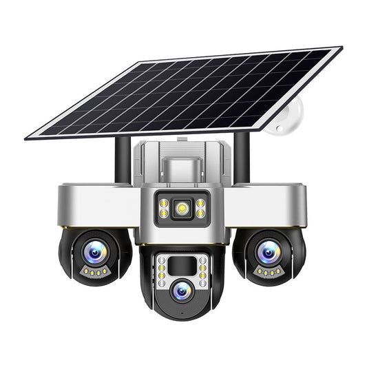 Cámara VTS30 Robótica 3 Lentes, Solar, Sirena y Alarma