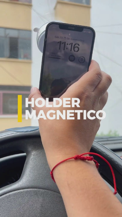 Holder Magnético para Celular Con Imán Fuerte y Succión Al Vacío