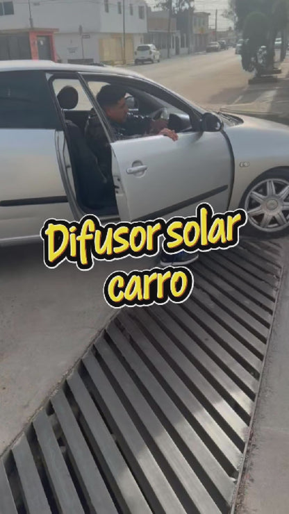 Difusor Solar con Luz Rítmica RGB y Sensor de Vibración