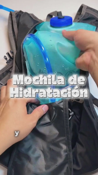 Mochila de Hidratación Con Bolsa y Sistema de Manguera Para Agua