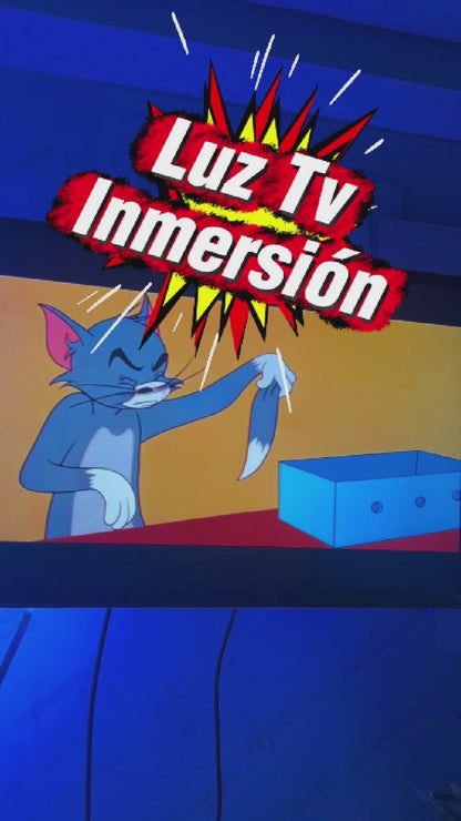 Cinta LED RGB Inmersión para TV HDMI hasta 85" con App, Bluetooth, Alexa y Google