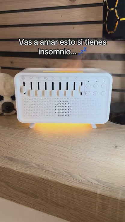 Difusor Humidificador Ambiental con 8 Sonidos Relajantes + Parlante Bluetooth