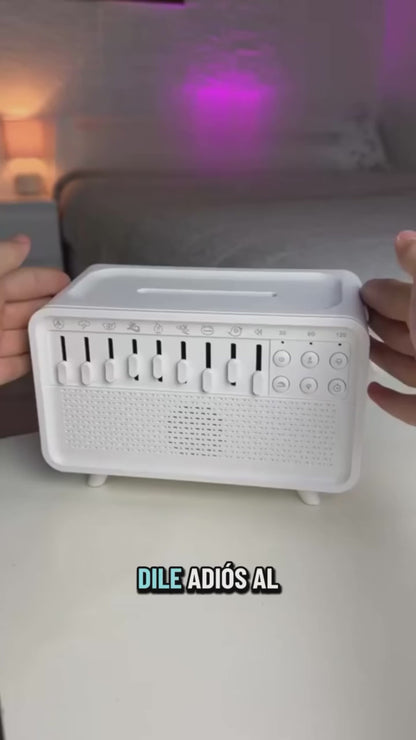 Difusor Humidificador Ambiental con 8 Sonidos Relajantes + Parlante Bluetooth