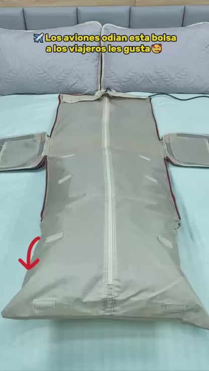 Bolsa Plegable De Lona 2 en 1 Para Viaje de Gran Capacidad