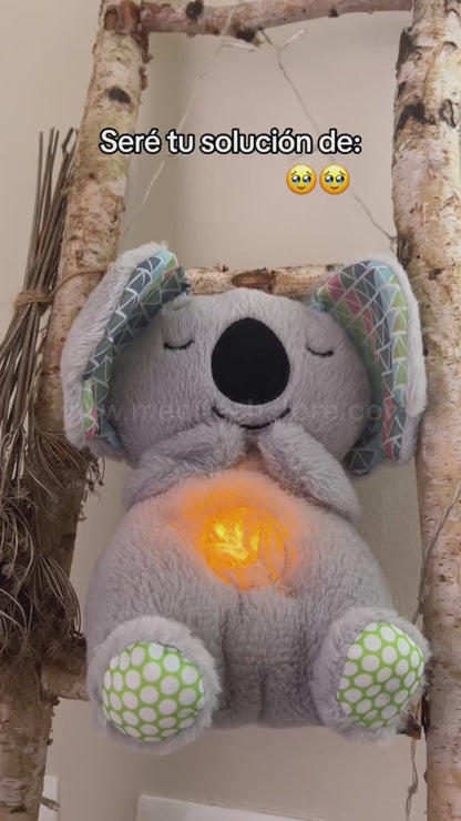 Peluche respiración sensorial, luz y sonido relajante con diseño Koala y Nutria