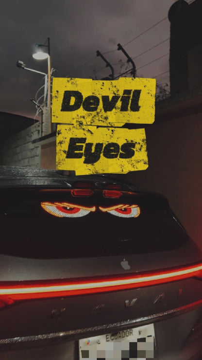 Luces LED Ojos Devil para Parabrisas – 2 Piezas USB 11 Modos
