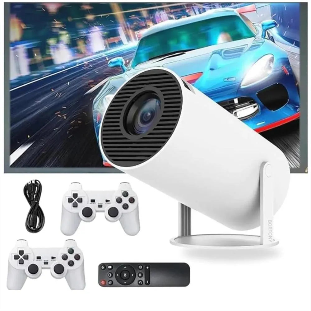 Proyector Wifi Ultra HD 2 En 1 Con Juegos Y Controles
