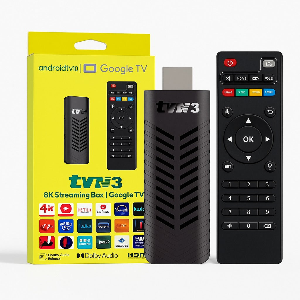 TV STICK TVR3 ANDROID 14, 1+4GB, PROCESADOR 1.2GHZ TV GRATIS