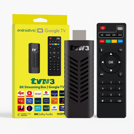 TV STICK TVR3 ANDROID 14, 1+4GB, PROCESADOR 1.2GHZ TV GRATIS