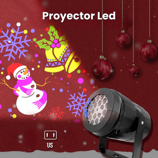 Proyector led de navidad figuras lámpara de noche patrones navideños