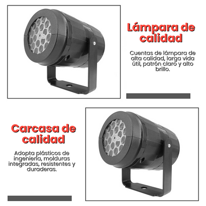 Proyector led de navidad figuras lámpara de noche patrones navideños