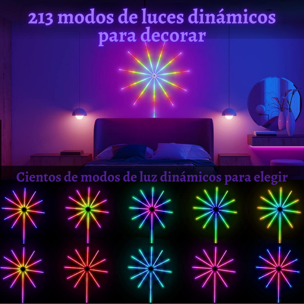 Cinta Led 5 Metros Conexión Usb - Led Lamp Luces Led Estilo Fuegos Artificiales