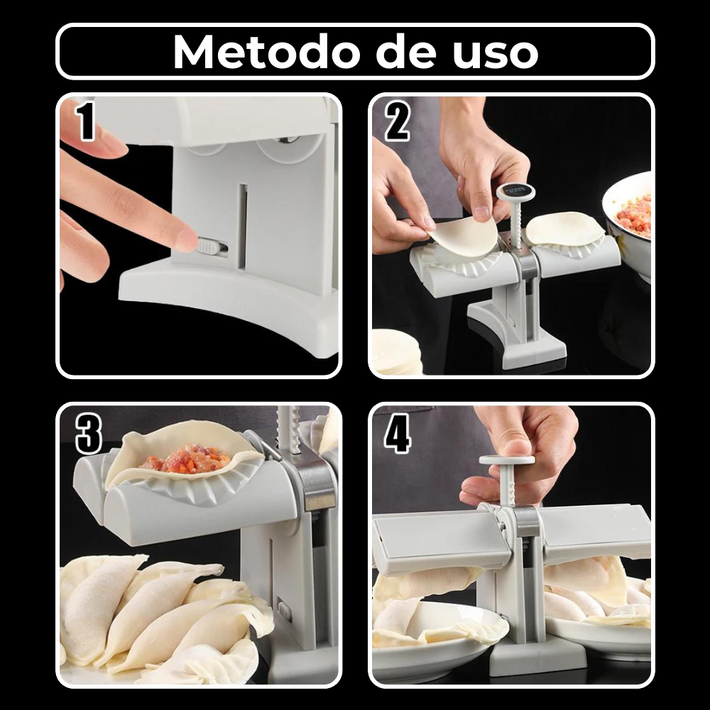 Máquina para hacer empanadas molde para masa doble cabezal