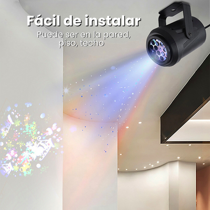 Proyector led de navidad figuras lámpara de noche patrones navideños