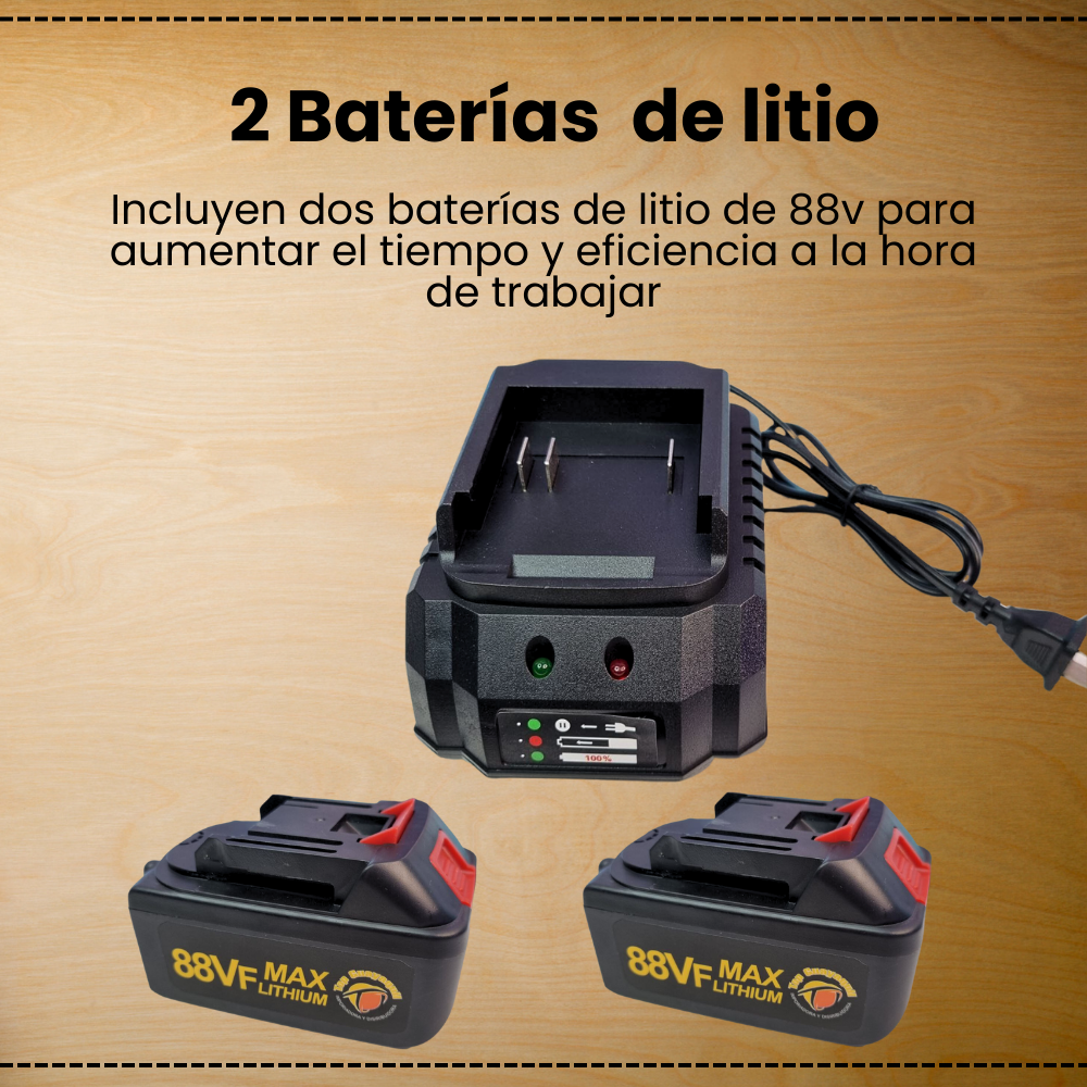 Kit taladro inalámbrico 7en1 multifuncional cabezales intercambiables