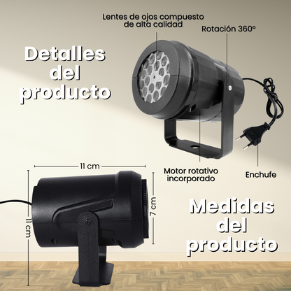 Proyector led de navidad figuras lámpara de noche patrones navideños