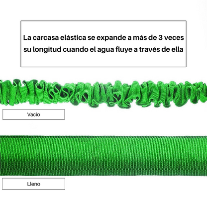 Manguera expansible 22 metros con pistola multichorros magic hose