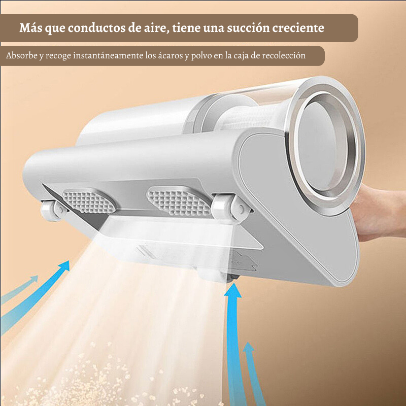 Mini aspiradora recargable luz ultravioleta antiácaros eco 50w