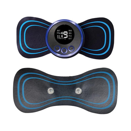 Mini masajeador recargable tens parche electro estimulador muscular portátil