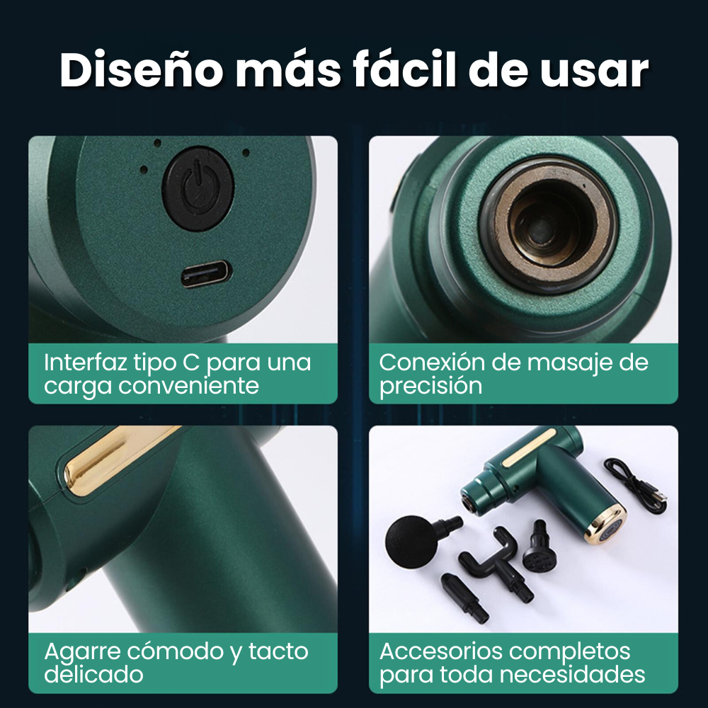 Masajeador vibrador de cuerpo fascial gun pistola de masaje